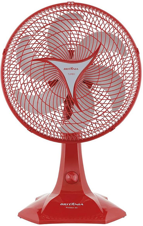 Ventilador Britania Protect 30 Six, 55w 127V VERMELHO