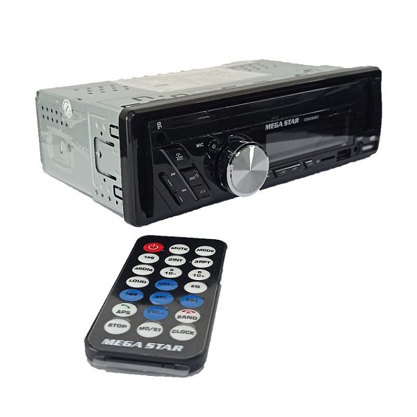Rádio Estéreo Bluetooth Para Automóvel CDX384BT - Mega Star
