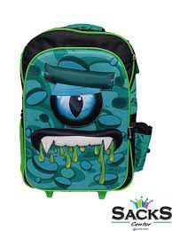 MOCHILA RODINHA MONSTER SLIME - CHENSON Cor:Verde