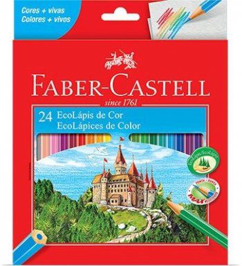 LAPIS DE COR FABER CASTELL 24 CORES