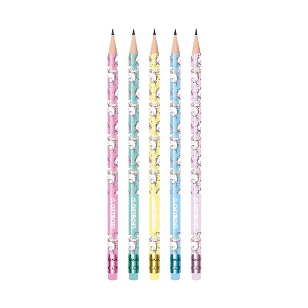 LAPIS DE ESCREVER UNICORNIO LEO E LEO