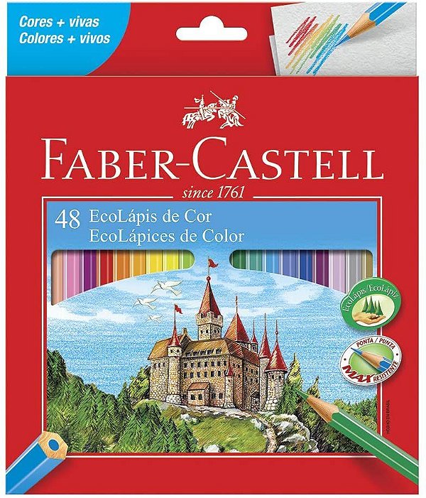 LAPIS DE COR FABER CASTELL 48 CORES