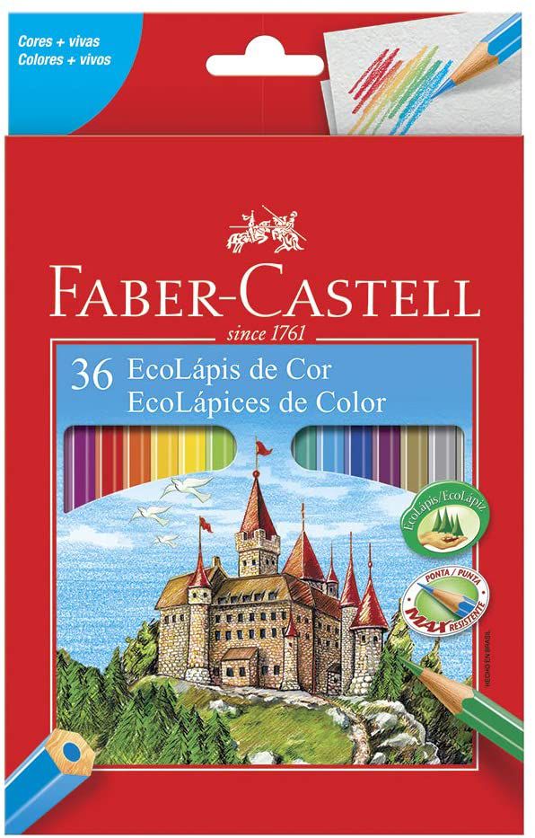 LAPIS DE COR FABER CASTELL 36 CORES