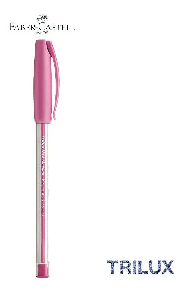 CANETA ESFEROGRAFICA FABER CASTELL ROSA
