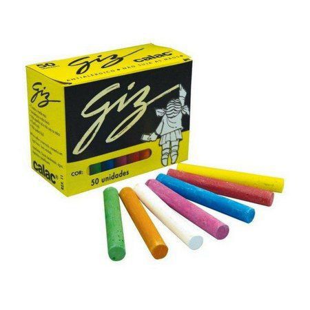 GIZ ESCOLAR PLASTIFICADO COLORIDO- CALAC