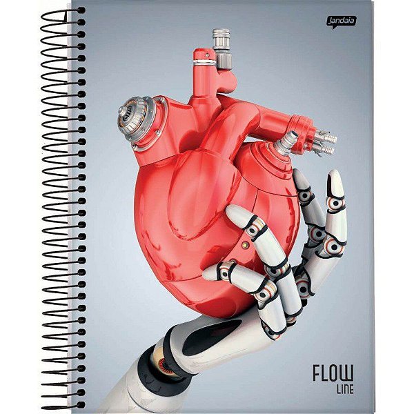 CADERNO CAPA DURA JANDAIA FLOW12 MATERIA 240 FOLHAS