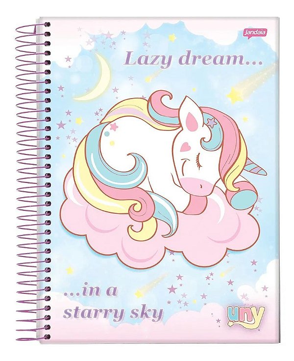 CADERNO CAPA DURA JANDAIA UNY 10 MATERIA 200 FOLHAS