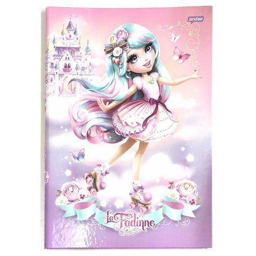 CADERNO CAPA DURA JANDAIA LA FADINNE 96 FOLHAS
