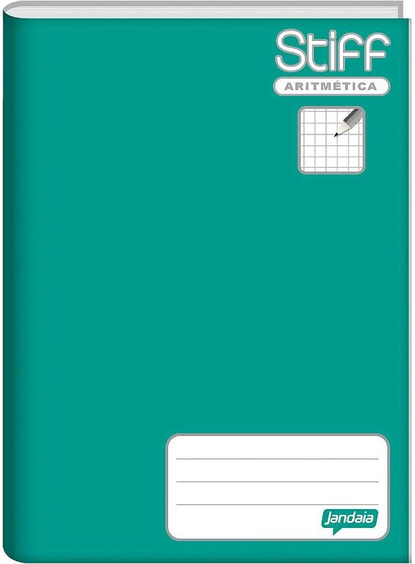 Caderno Capa Dura Jandaia Stiff Aritmetica 96 Folhas
