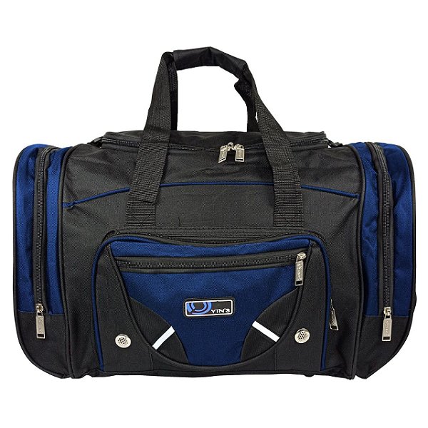Bolsa Sacola Viagem Media 40 LITROS PRETO AZUL YS01036 YINS