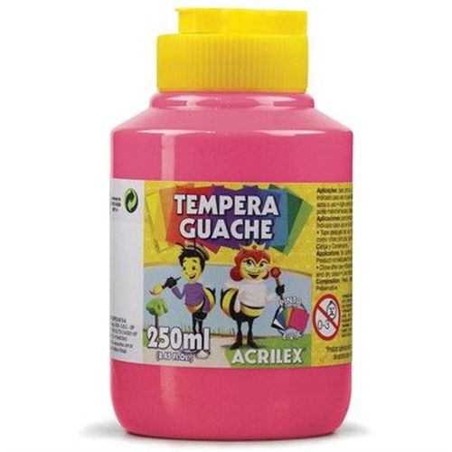 Tinta Guache Acrilex Tempera Guache 250ml - Rosa 537