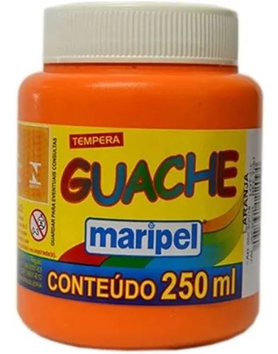 Tinta Guache 250ml Laranja 7257 Maripel