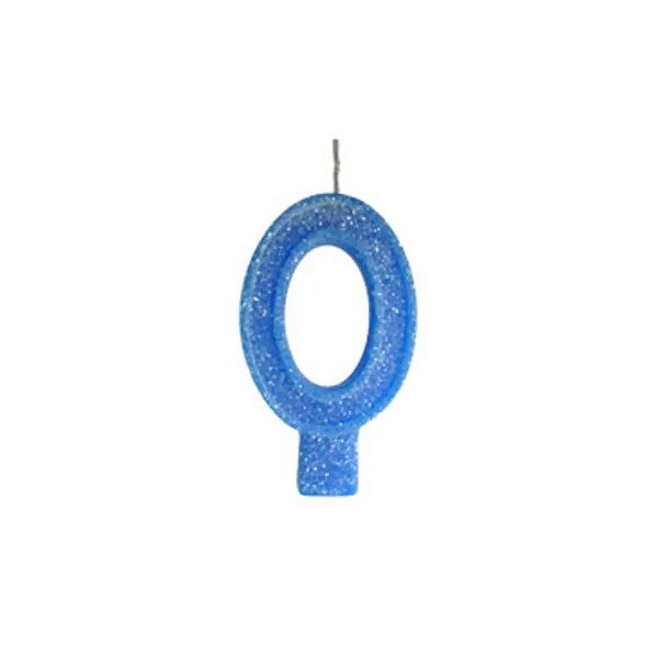 VELA SUPER BRILHO AZUL N 0 KARIN FESTAS