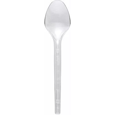 Colher Descartável Sobremesa Transparente cristal C/12 KARIN FESTAS