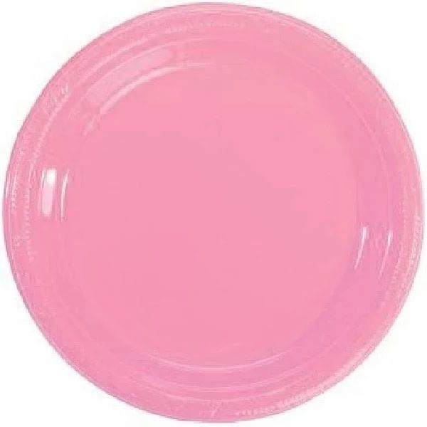 Prato Descartável Para Bolo Rosa 15cm 10 unidades TRIK TRIK