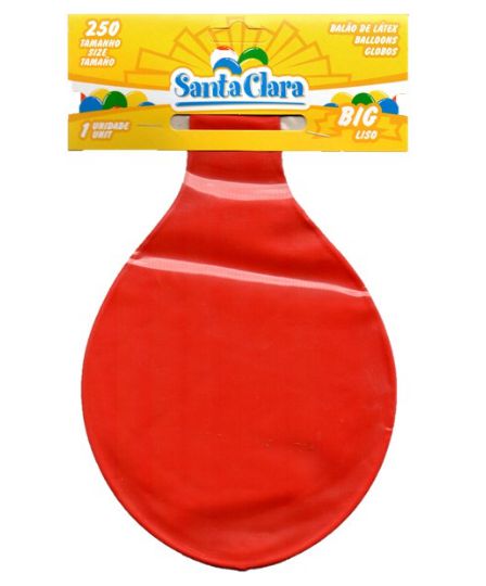 Balão Big Bexigão Vermelho 25 Polegadas 1 Unidade SANTA CLARA