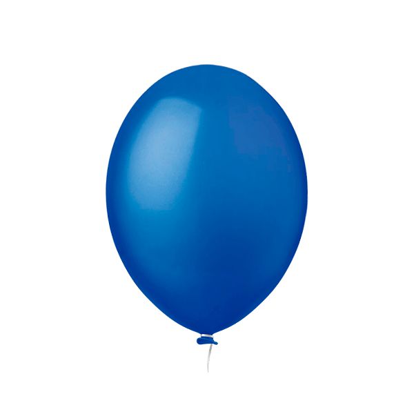 Balão Bexiga 6.5 - pacote com 20un Folia Azul