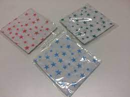 GUARDANAPOS DE PAPEL ESTRELA AZUL CLARO C/50 AS DE COPAS