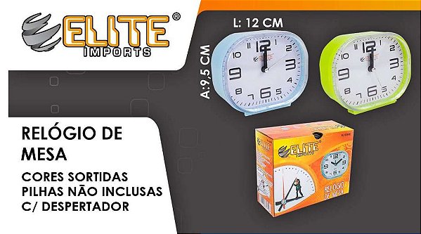 Relogio Despertador De Mesa A Pilha