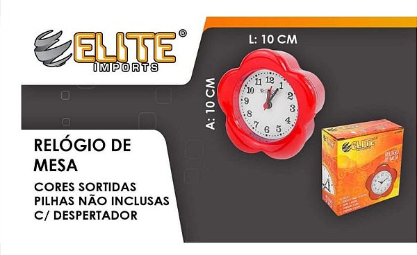 Relogio Despertador De Mesa A Pilha