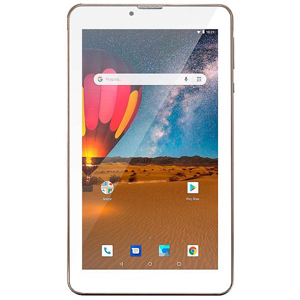 Tablet Multilaser M7 Dual Chip 16Gb 1Gb Ram Tela 7 Polegadas Cor:Dourado