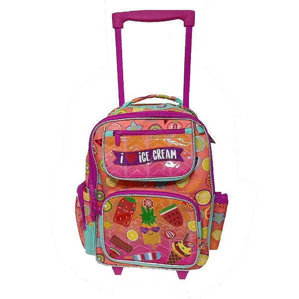 MOCHILA BOLSA DE RODINHA INFANTIL MEDIA CHENSON PICOLE