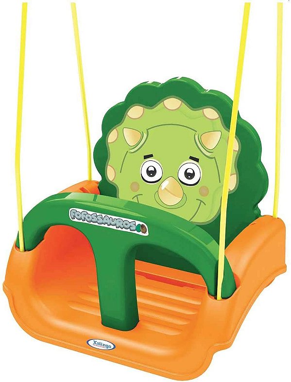 Balanço Fofossauros Xalingo Verde/laranja