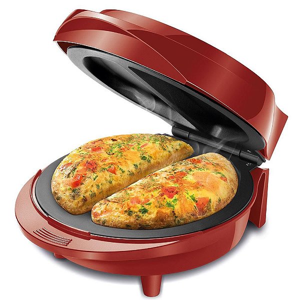 Omeleteira Mondial Pratic Omelet 1000W Om-03 Vermelha - 127V