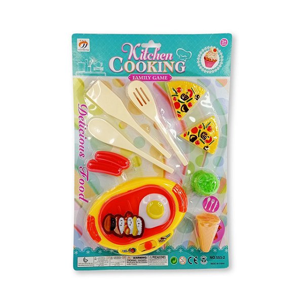 Kit De Cozinha Com Comidinha De Brinquedo - Seven Star Toys