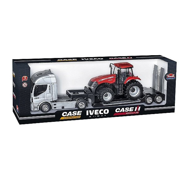 Caminhão Hi-Way Iveco Plataforma com Trator Magnum Case