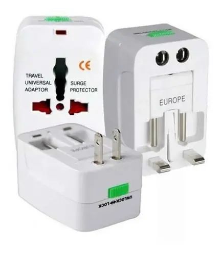 Adaptador Universal De Tomada Plug P/ Viagem Uk Eua Europa
