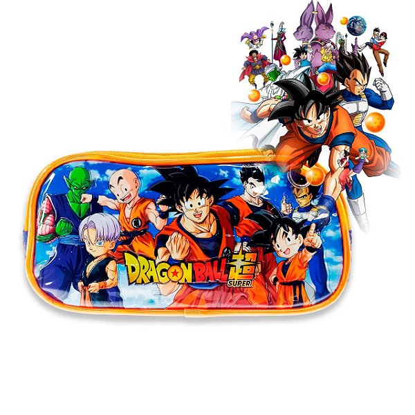 ESTOJO ESCOLAR DRAGON BALL SUPER 2 COMPARTIMENTO REFORÇADO