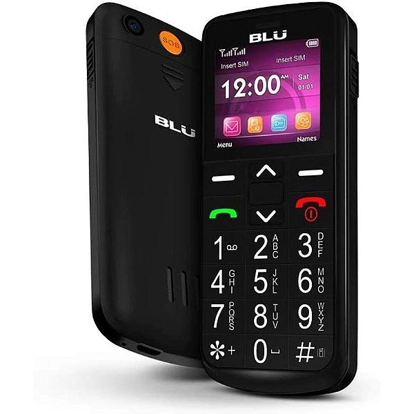 Celular BLU Joy 3G Dual SIM 128 MB preto 64 MB RAM