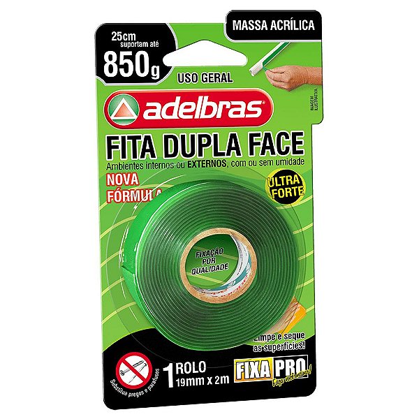 Fita Dupla Face Ultra Forte 19mm x 2m