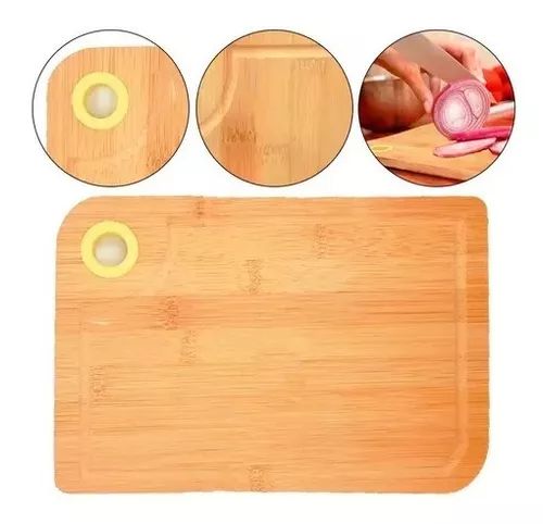 Tábua De Corte 100% Bambu Natural Alta Qualidade Grossa