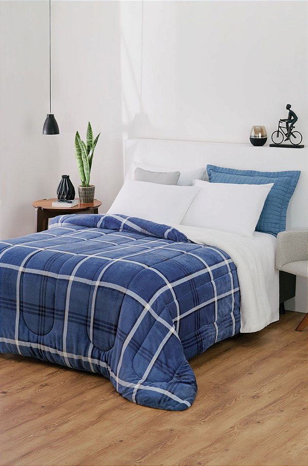 COBERDROM DUPLA FACE ESTAMPADO SOLTEIRO 1,60M POR 2,40M