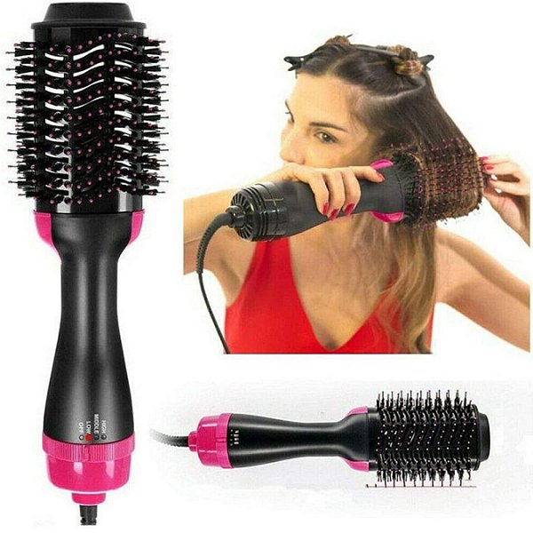Escova 2 in 1 Secadora Modeladora Com Efeito Alisador