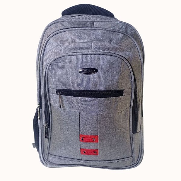 MOCHILA ESCOLAR DE COSTA PRETA COM 4 BOLSOS REFORÇADA 19 POL