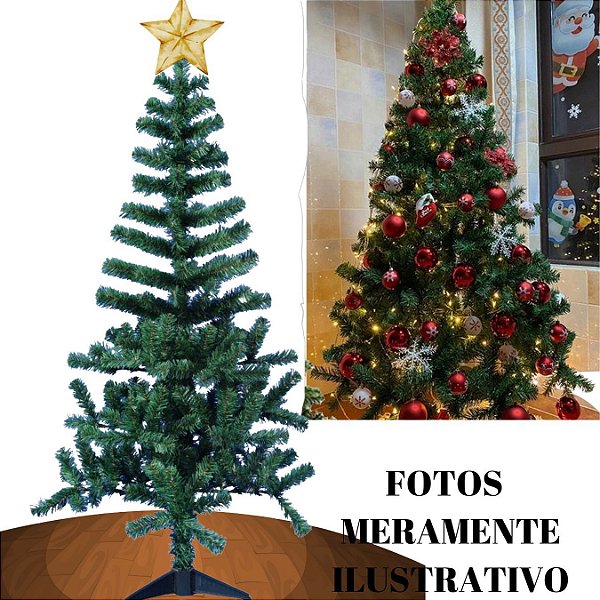 Árvore de Natal Pinheiro Canadense 120cm 100 Galhos