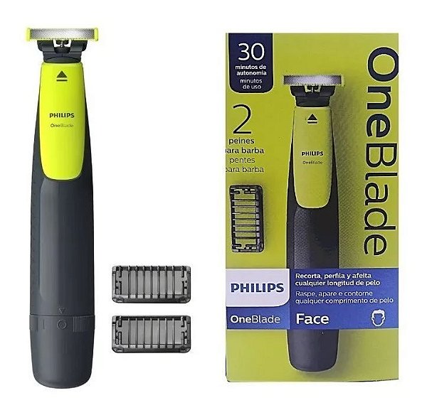 Barbeador Philips OneBlade QP2510 verde-lima e cinza-marengo 100V/240V