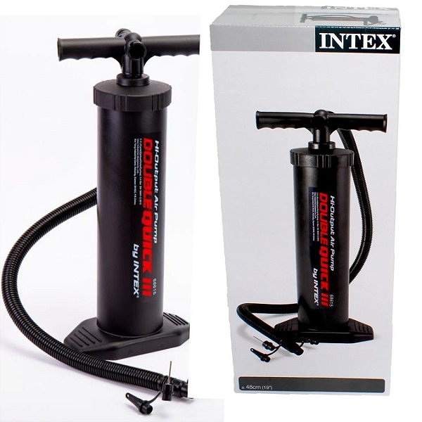 Bomba Encher Manual Double Quick  Intex