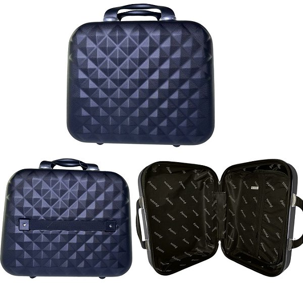 Frasqueira de Viagem Necessaire ABS Rígido 13 Cor:Preto
