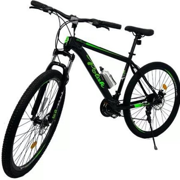 Bicicleta Aro 29 21 Marchas Freio a Disco Aço Carbono :Verde