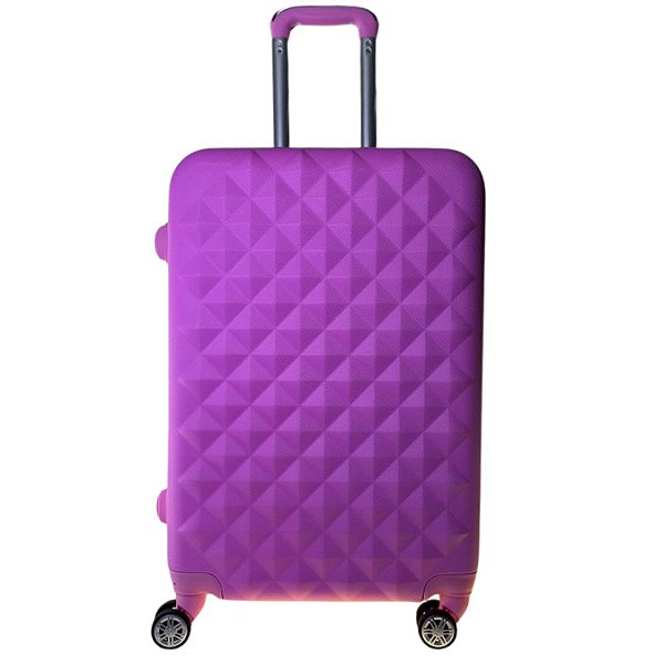 Mala De Viagem Rodinha Bordo 10kg Em Abs Rígida Cor:Rosa 2