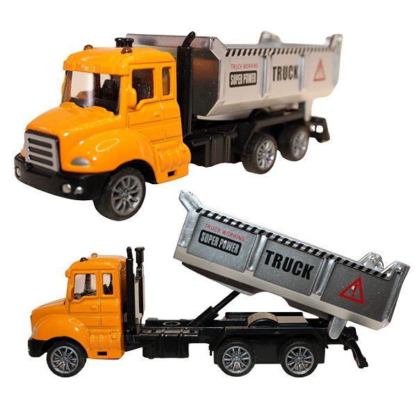 Caminhão De Ferro,Plastico Colecionáveis 12cm Modelo:Caçamba