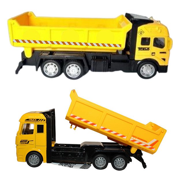 Caminhão De Ferro,Plastico Colecionáveis 12cm 1:48 Caçamba 3
