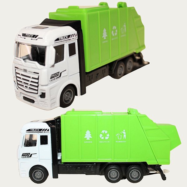 Caminhão De Ferro,Plastico Colecionáveis 12cm Modelo:LIXEIRO
