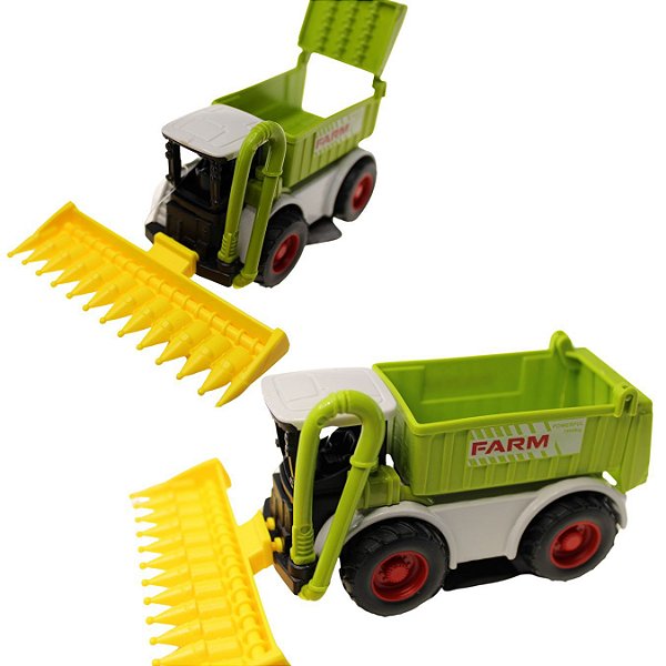 Trator agrícola De Ferro,plástico 12cm Mod:colheitadeira 04