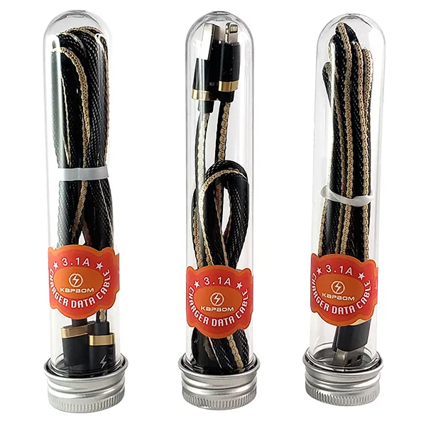 Cabo Malha Micro USB TIPO C 2m 3,1A Turbo