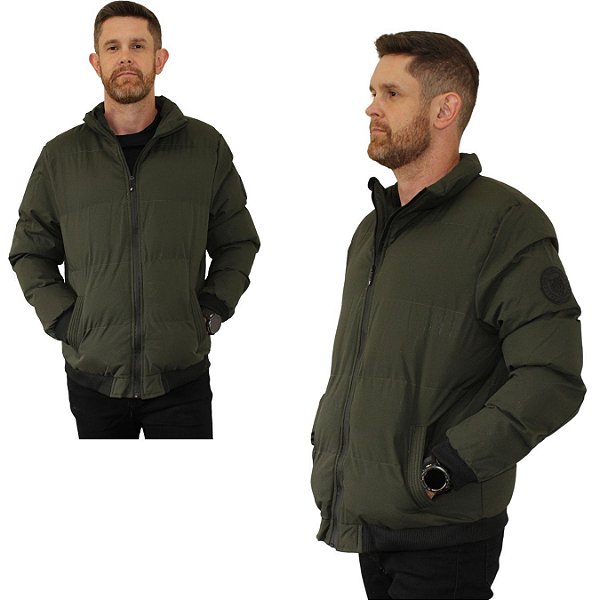 Jaqueta Masculina Bomber De naylon Casaco Impermeavel Tamanho:M Cor:Verde